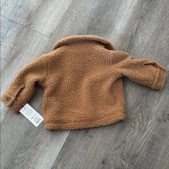 Cat & Jack Brown Teddy Jacket Coat Baby Unisex - Picture 4 of 4